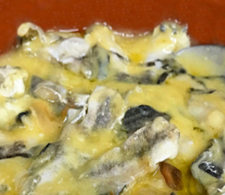 Cocochas de bacalao al pil pil